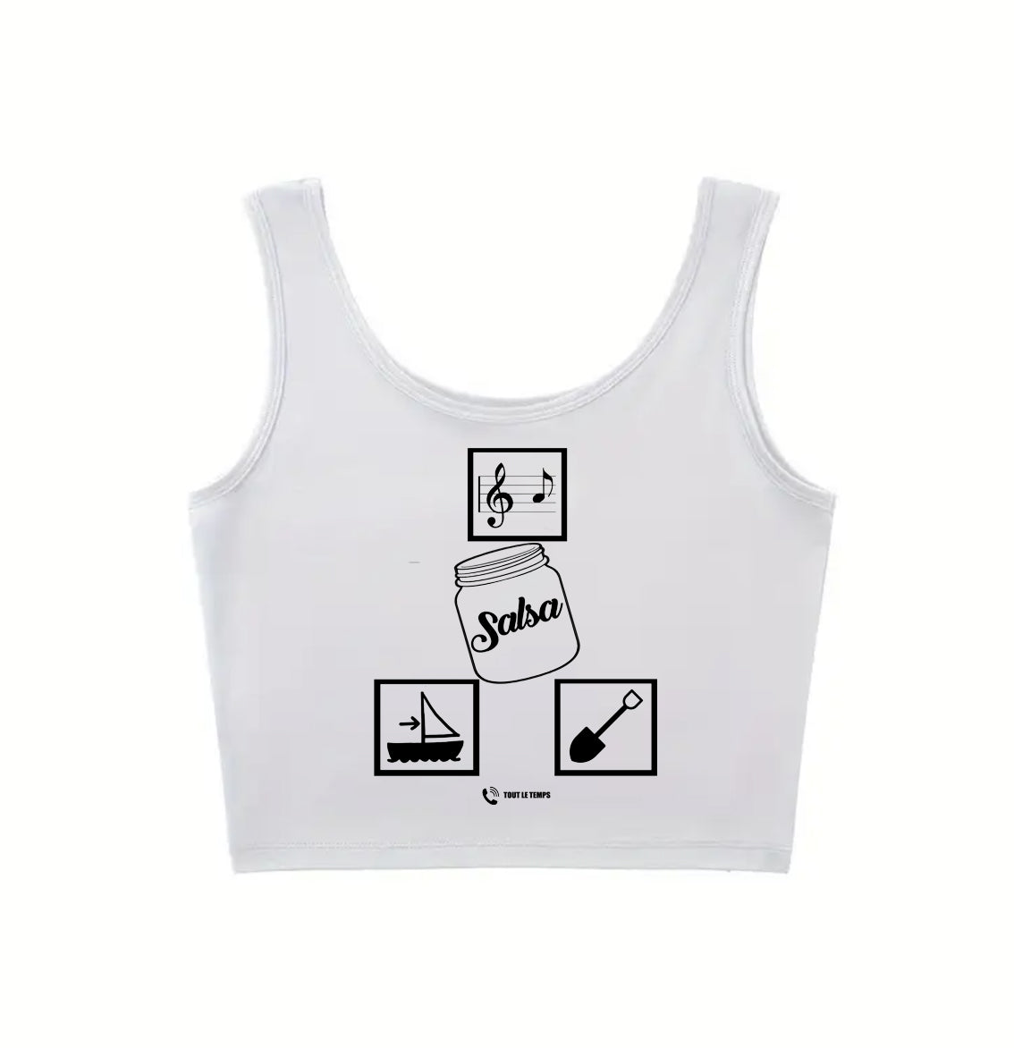 Débardeur Cropped Top Salsa Rébus