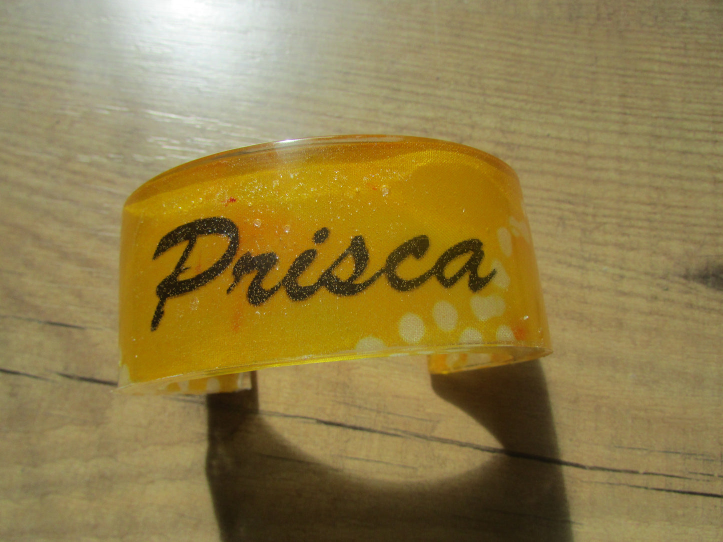 Personalised Resin Cuff Bracelet