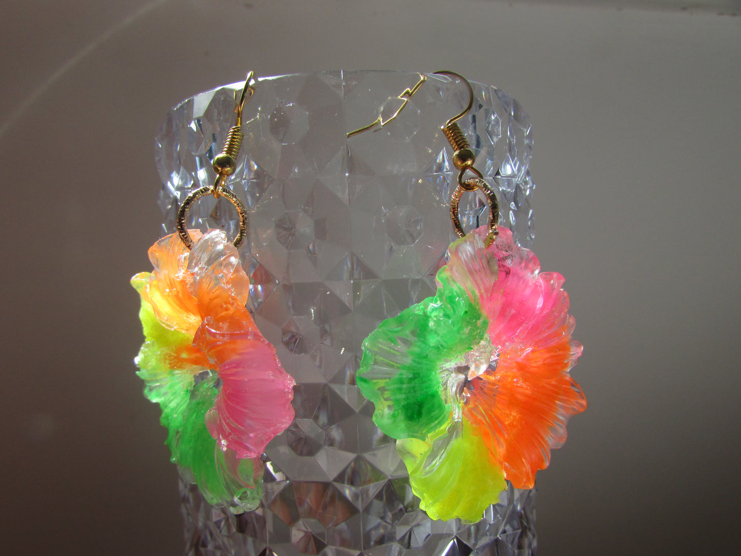 Boucles d'oreille Hibiscus