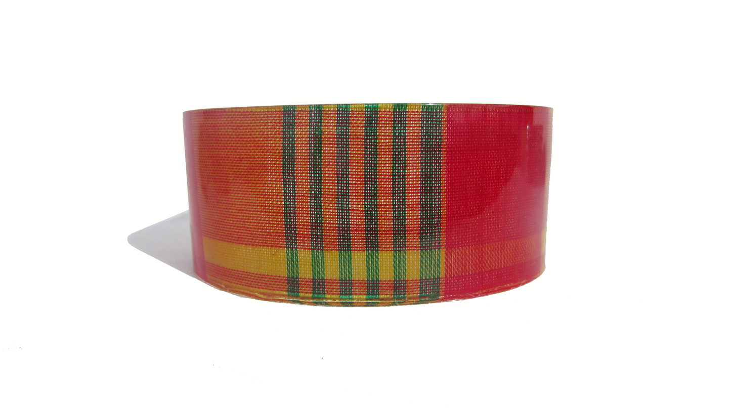 Bracelet Manchette Madras traditionnel