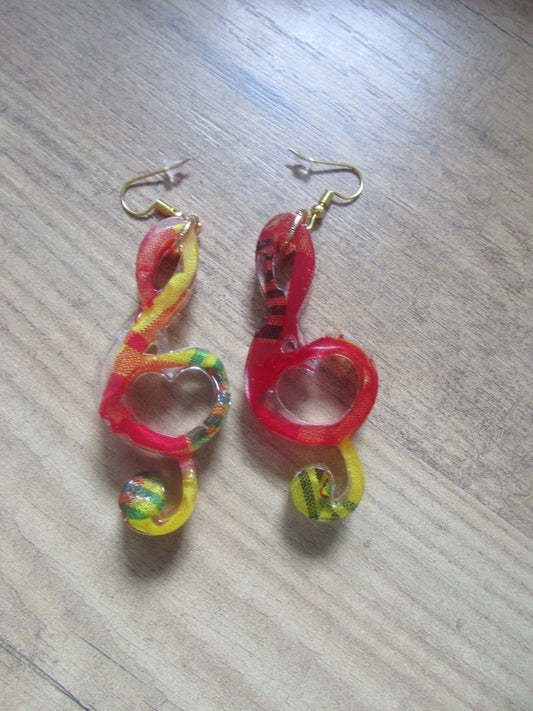 Earrings "Clé de Sol"