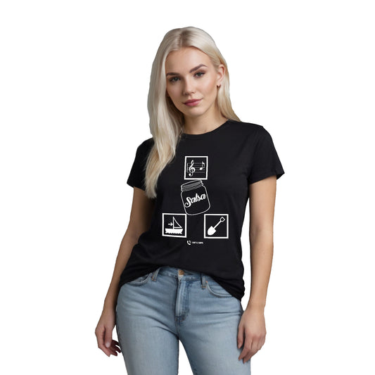 T-SHIRT SALSA - RÉBUS "LA SALSA M'APPELLE"
