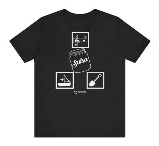 T-SHIRT SALSA - RÉBUS "LA SALSA M'APPELLE"